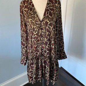 Zara leopard print dress/tunic. Size S.